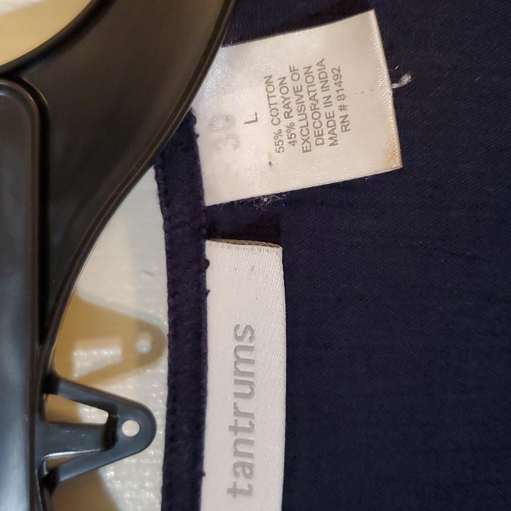 Navy Embroidered‎ Tunic - Picture 3 of 7